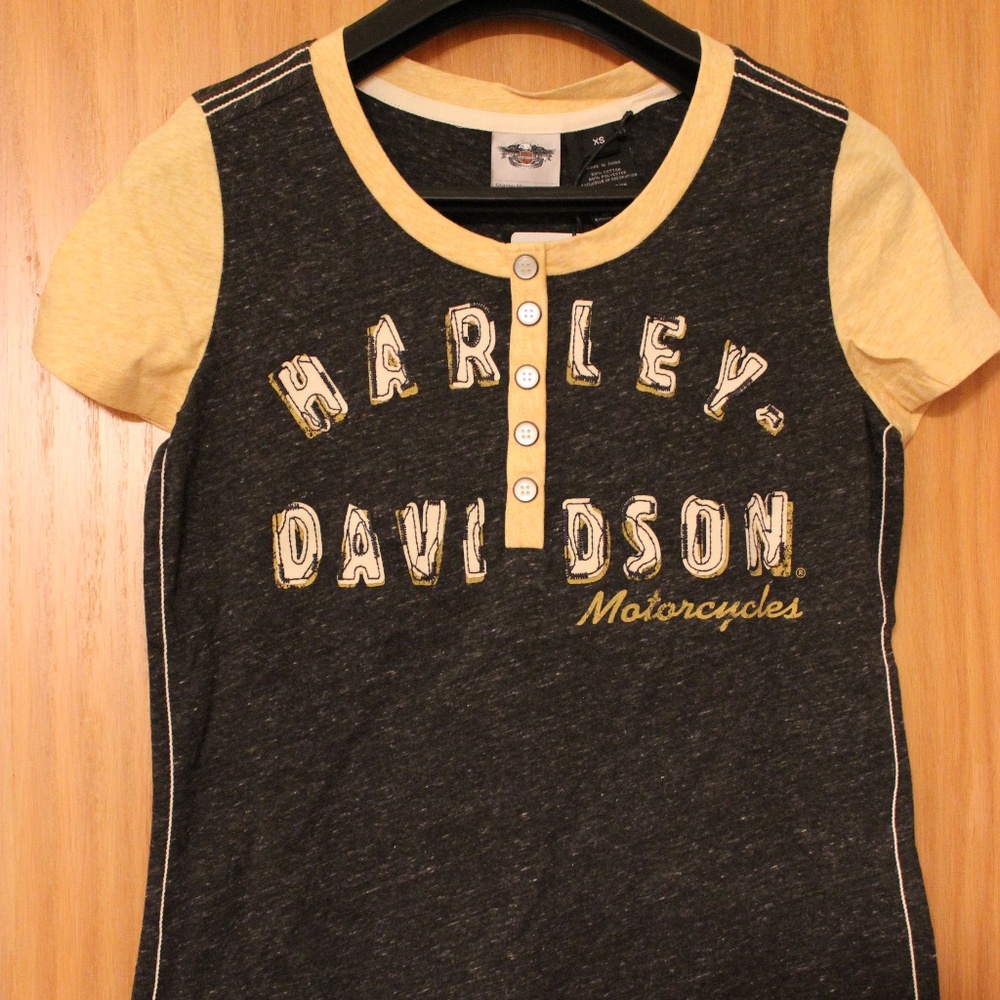 Harley-Davidson XS Women's Short Sleeve Knit Top